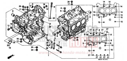 BLOC-CYLINDRES (2) GL1500SET de 1996